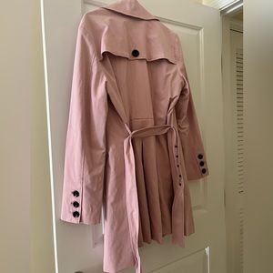 Pink trench coat from NY&Co, size XL.